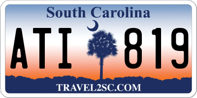 SC license plate ATI819