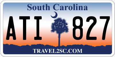 SC license plate ATI827
