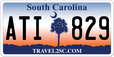 SC license plate ATI829