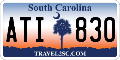 SC license plate ATI830