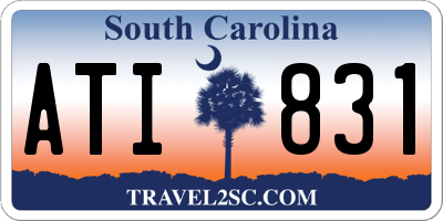 SC license plate ATI831