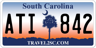 SC license plate ATI842