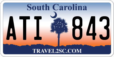 SC license plate ATI843
