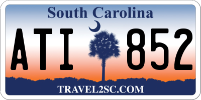 SC license plate ATI852