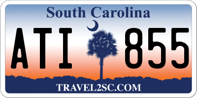 SC license plate ATI855