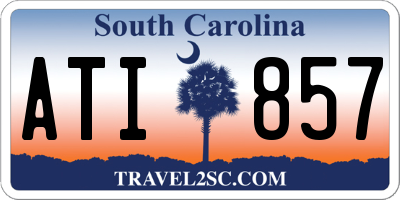 SC license plate ATI857