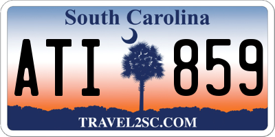 SC license plate ATI859
