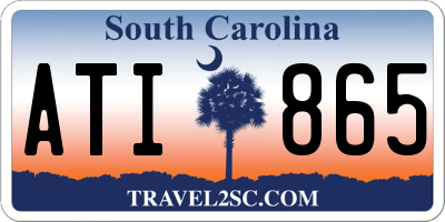 SC license plate ATI865