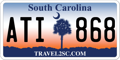 SC license plate ATI868