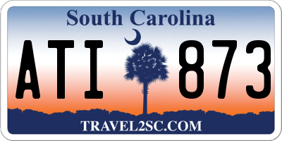 SC license plate ATI873