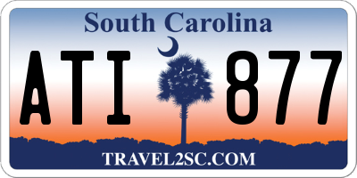 SC license plate ATI877