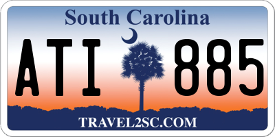 SC license plate ATI885