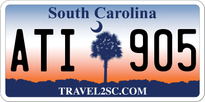 SC license plate ATI905
