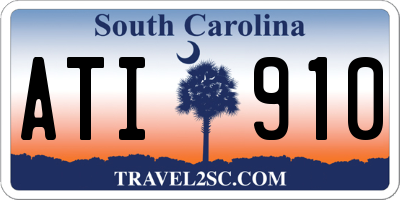 SC license plate ATI910