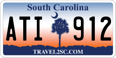 SC license plate ATI912