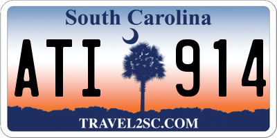 SC license plate ATI914