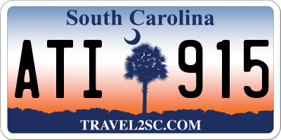 SC license plate ATI915