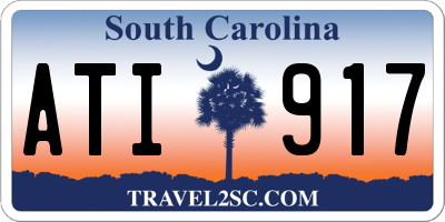 SC license plate ATI917