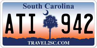 SC license plate ATI942