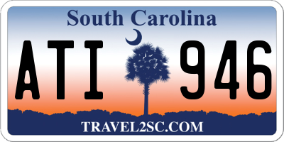 SC license plate ATI946