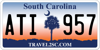 SC license plate ATI957