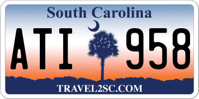 SC license plate ATI958