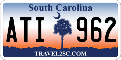 SC license plate ATI962
