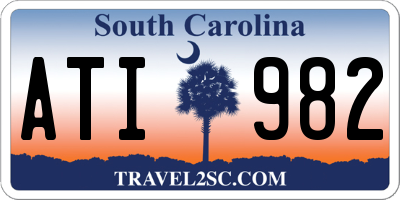 SC license plate ATI982
