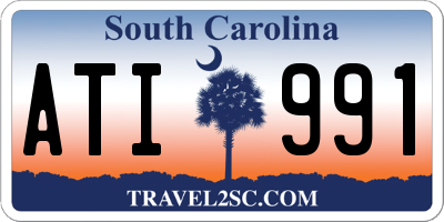 SC license plate ATI991