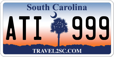 SC license plate ATI999