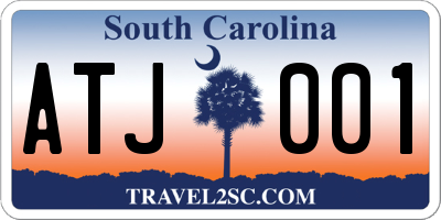 SC license plate ATJ001
