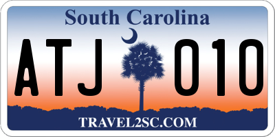 SC license plate ATJ010