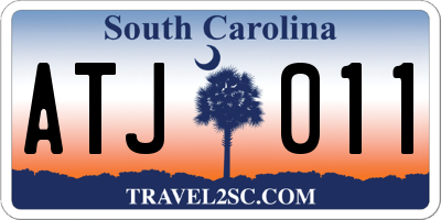 SC license plate ATJ011