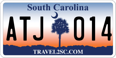 SC license plate ATJ014