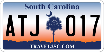 SC license plate ATJ017