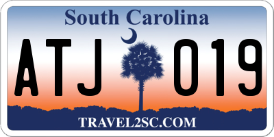 SC license plate ATJ019