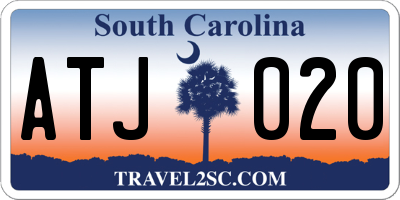SC license plate ATJ020