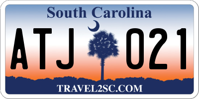 SC license plate ATJ021