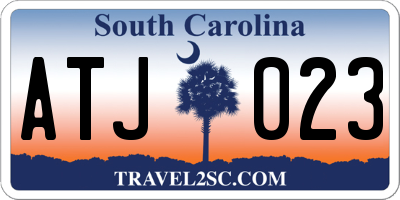 SC license plate ATJ023