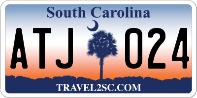 SC license plate ATJ024