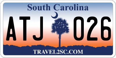 SC license plate ATJ026