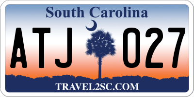 SC license plate ATJ027