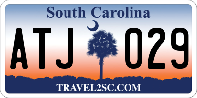 SC license plate ATJ029