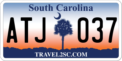 SC license plate ATJ037