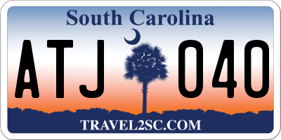 SC license plate ATJ040