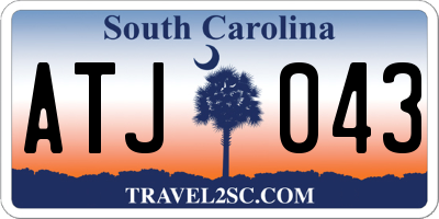 SC license plate ATJ043