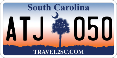 SC license plate ATJ050
