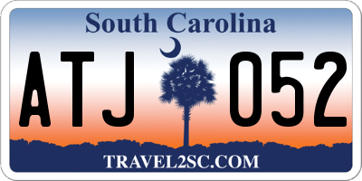 SC license plate ATJ052