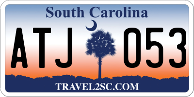 SC license plate ATJ053
