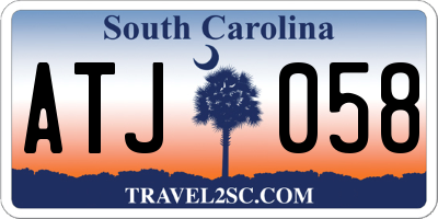 SC license plate ATJ058